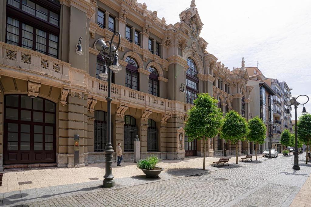 Apartamento Palacio Valdes, Centro Aviles, Con Parking 외부 사진
